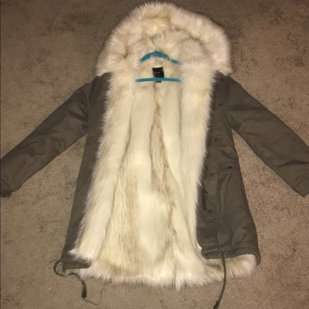 Faux fur coat